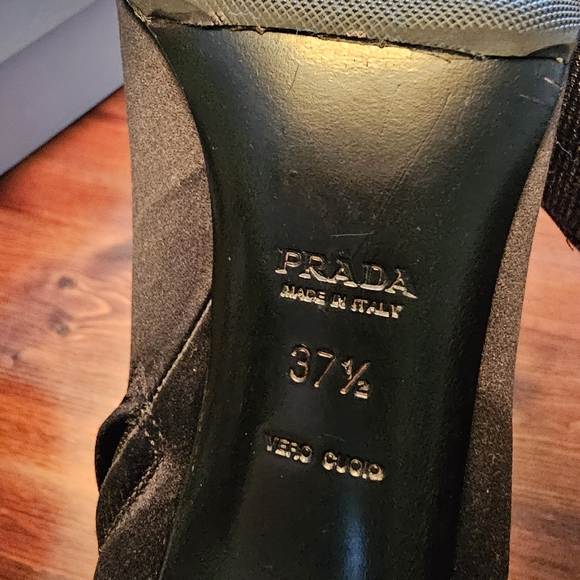 Prada satin booties. Like new. Comes with box - Picture 8 of 12